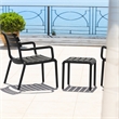 Compamia Paris Outdoor Side Table in Black finish