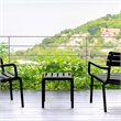 Compamia Paris Outdoor Side Table in Black finish