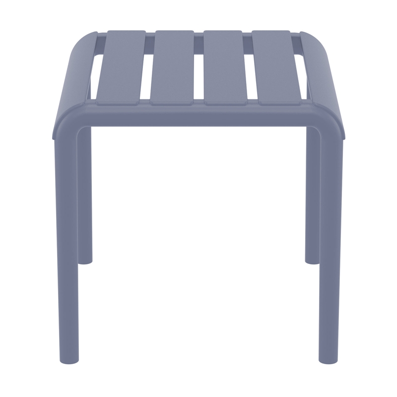 Compamia Paris Outdoor Side Table in Dark Gray finish