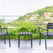 Compamia Paris Outdoor Side Table in Dark Gray finish