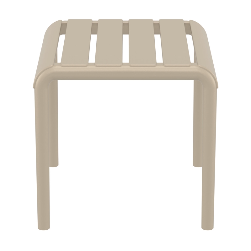 Compamia Paris Outdoor Side Table in Taupe finish