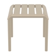 Compamia Paris Outdoor Side Table in Taupe finish