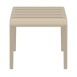 Compamia Paris Outdoor Side Table in Taupe finish