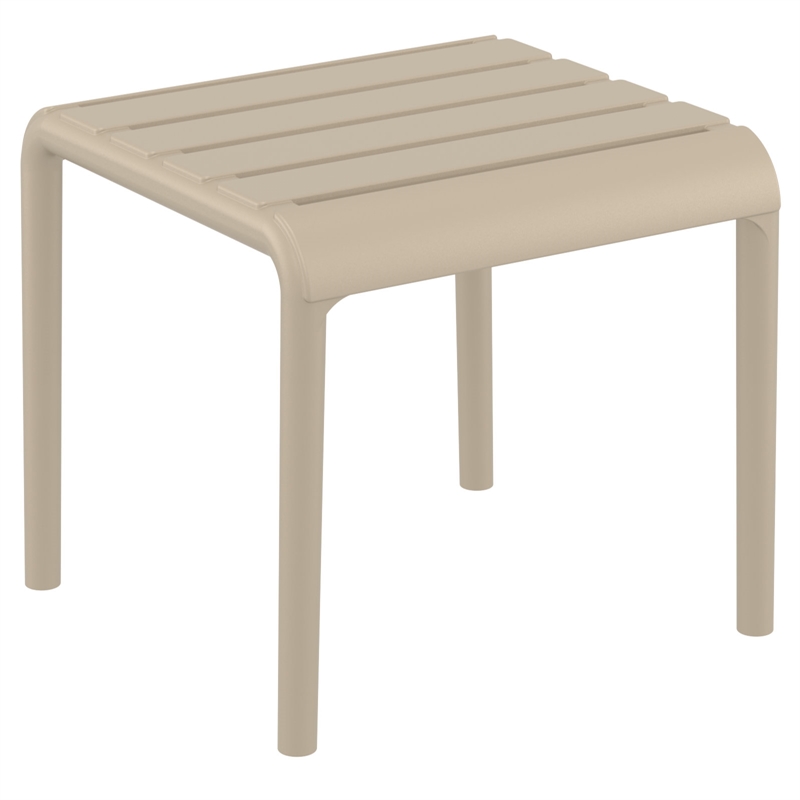 Compamia Paris Outdoor Side Table in Taupe finish