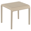 Compamia Paris Outdoor Side Table in Taupe finish