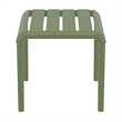 Compamia Paris Outdoor Side Table in Olive Green finish