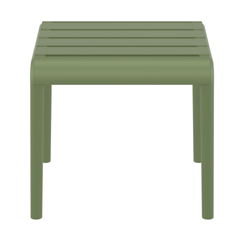 Compamia Paris Outdoor Side Table in Olive Green finish