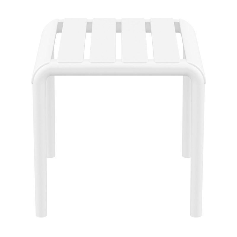 Compamia Paris Outdoor Side Table in White finish