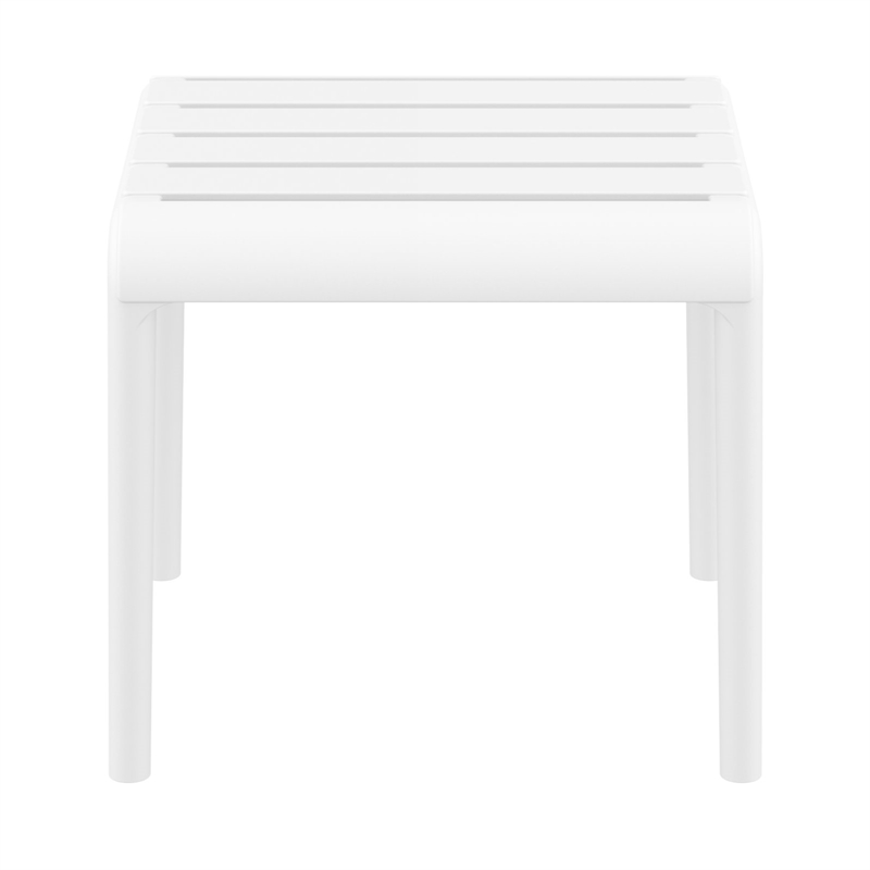 Compamia Paris Outdoor Side Table in White finish