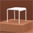Compamia Paris Outdoor Side Table in White finish