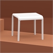 Compamia Paris Outdoor Side Table in White finish