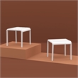 Compamia Paris Outdoor Side Table in White finish