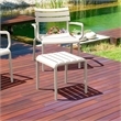 Compamia Paris Outdoor Side Table in White finish