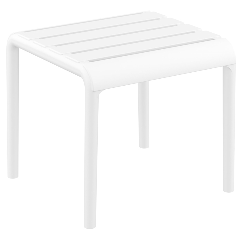Compamia Paris Outdoor Side Table in White finish