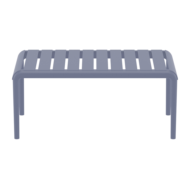 Paris Outdoor Coffee Table in Dark Gray finish