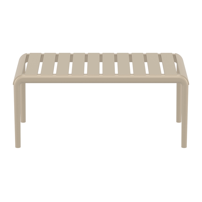 Compamia Paris Outdoor Coffee Table in Taupe finish