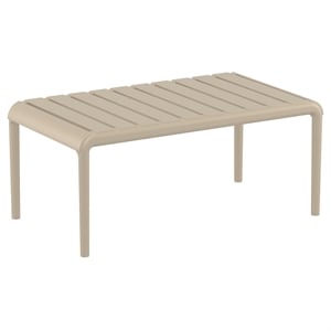 Compamia Paris Outdoor Coffee Table in Taupe finish