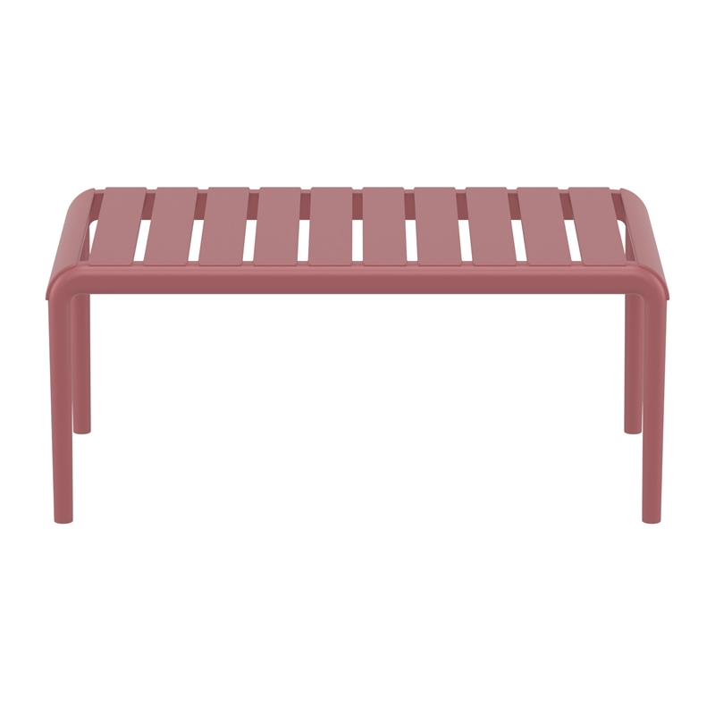 Compamia Paris Outdoor Coffee Table in Marsala finish