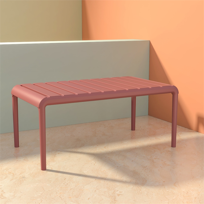 Compamia Paris Outdoor Coffee Table in Marsala finish