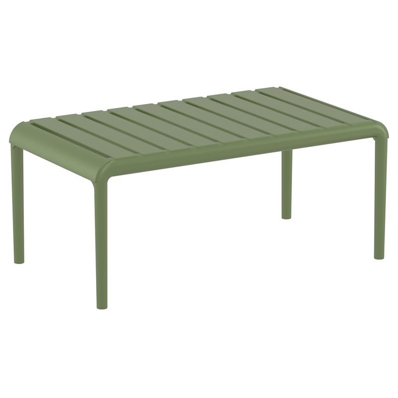 Compamia Paris Outdoor Coffee Table in Olive Green finish