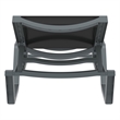 Compamia Rio Sling Chaise in Dark Gray Frame Black Sling