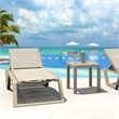 Compamia Rio Sling Chaise in Taupe Frame Taupe Sling