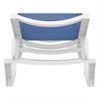 Compamia Rio Sling Chaise in White Frame Blue Sling