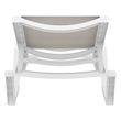 Compamia Rio Sling Chaise in White Frame Taupe Sling