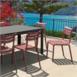 Compamia Helen Resin Outdoor Chair in Marsala Finish