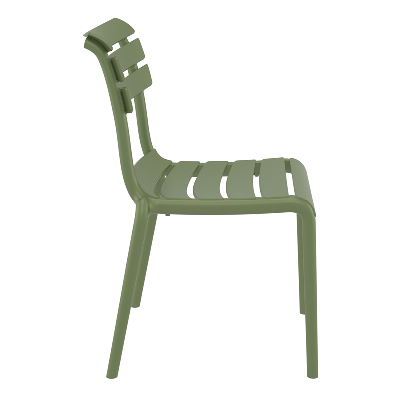 Compamia Helen Resin Outdoor Chair in Olive Green Finish