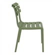 Compamia Helen Resin Outdoor Chair in Olive Green Finish