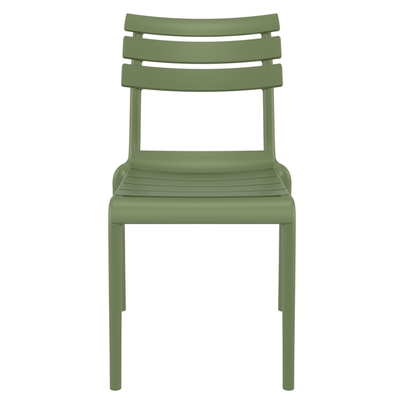 Compamia Helen Resin Outdoor Chair in Olive Green Finish