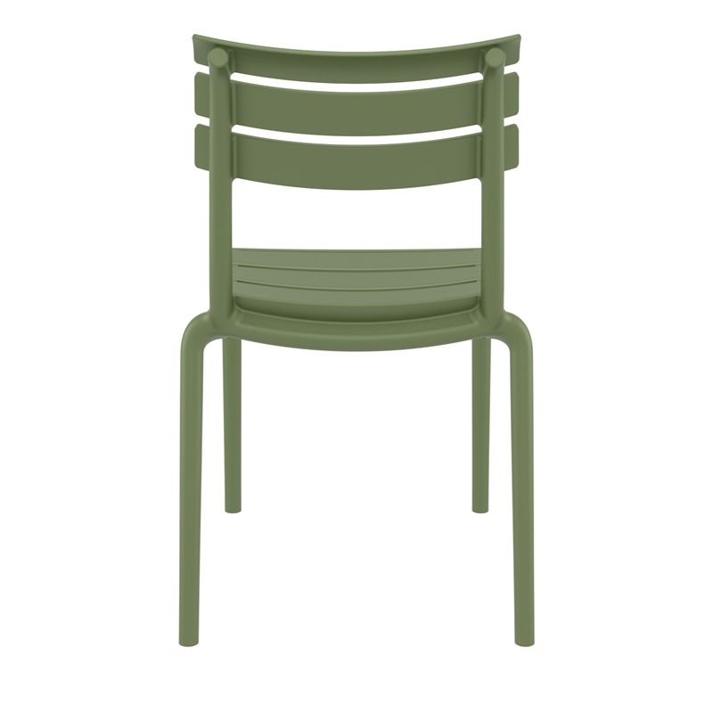 Compamia Helen Resin Outdoor Chair in Olive Green Finish