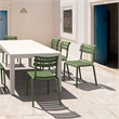 Compamia Helen Resin Outdoor Chair in Olive Green Finish