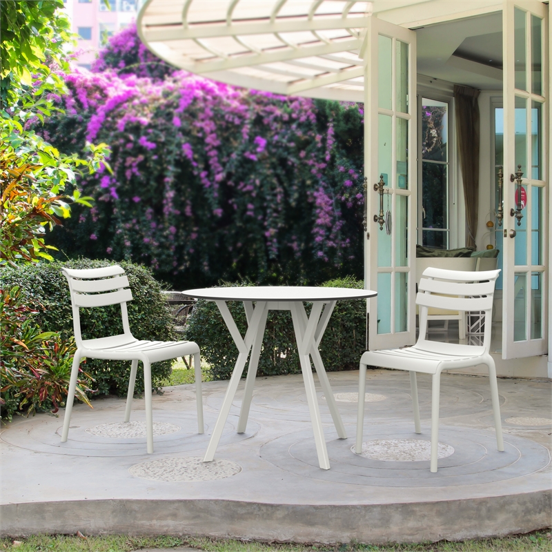 Compamia Helen Resin Outdoor Chair in White