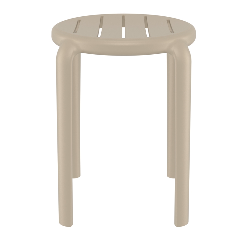 Compamia Tom Resin Dining Stool in Taupe Finish