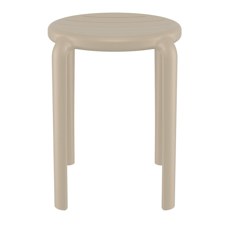 Compamia Tom Resin Dining Stool in Taupe Finish