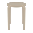 Compamia Tom Resin Dining Stool in Taupe Finish