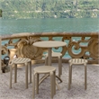 Compamia Tom Resin Dining Stool in Taupe Finish