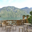 Compamia Tom Resin Dining Stool in Taupe Finish