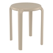 Compamia Tom Resin Dining Stool in Taupe Finish