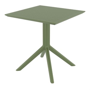 Compamia 27&quot Sky Square Table in Olive Green