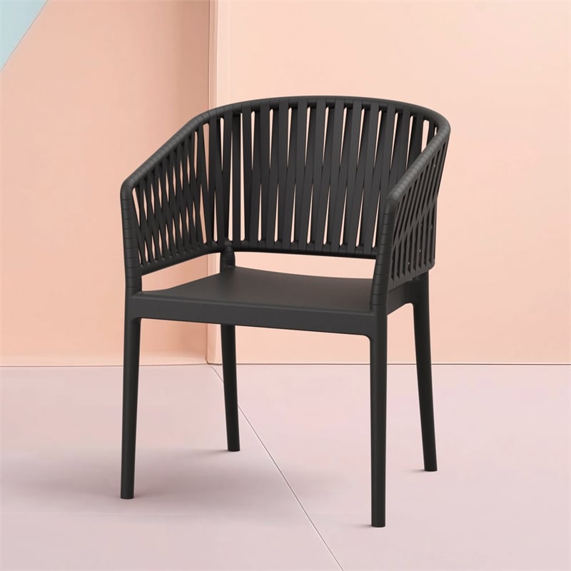 Compamia Portofino ArmChair in Black