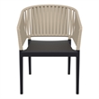 Compamia Portofino ArmChair in Black-Taupe