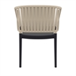Compamia Portofino ArmChair in Black-Taupe