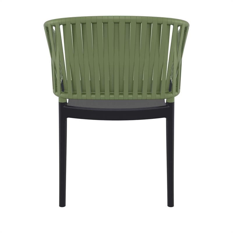 Compamia Portofino ArmChair in Black-Olive Green