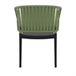 Compamia Portofino ArmChair in Black-Olive Green
