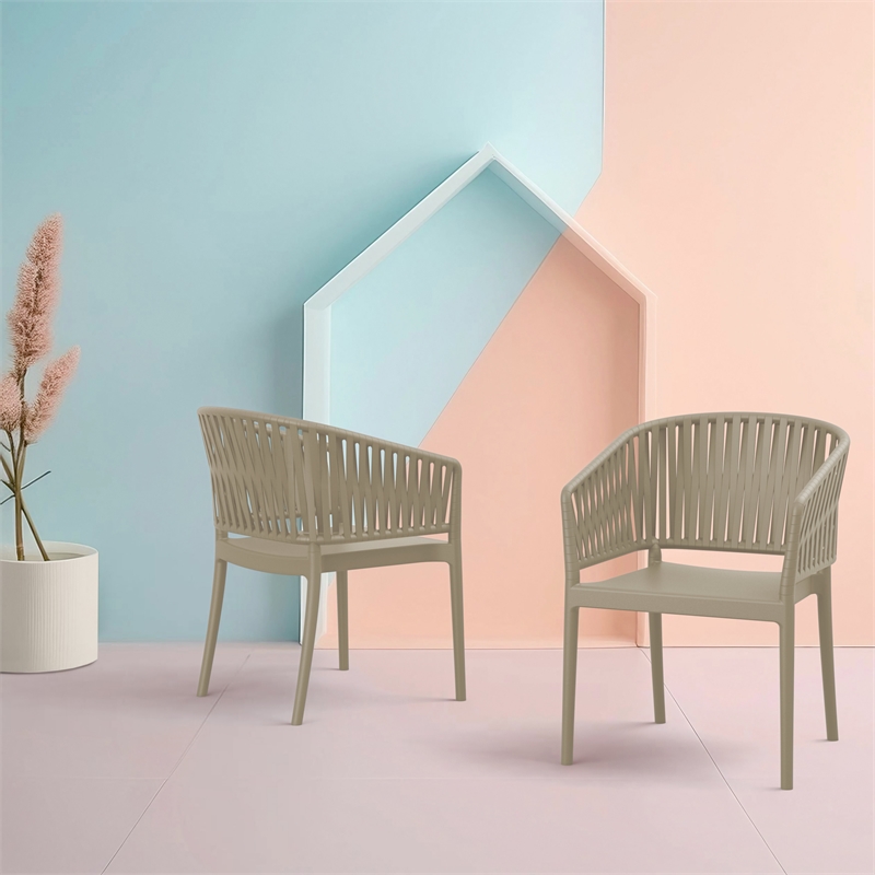 Compamia Portofino ArmChair in Taupe