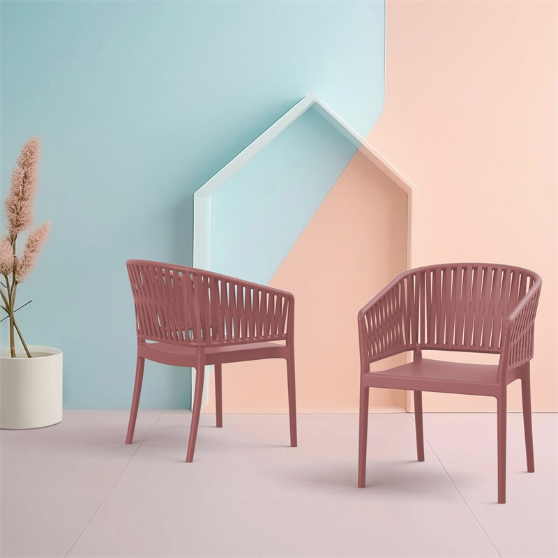 Compamia Portofino ArmChair in Marsala finish