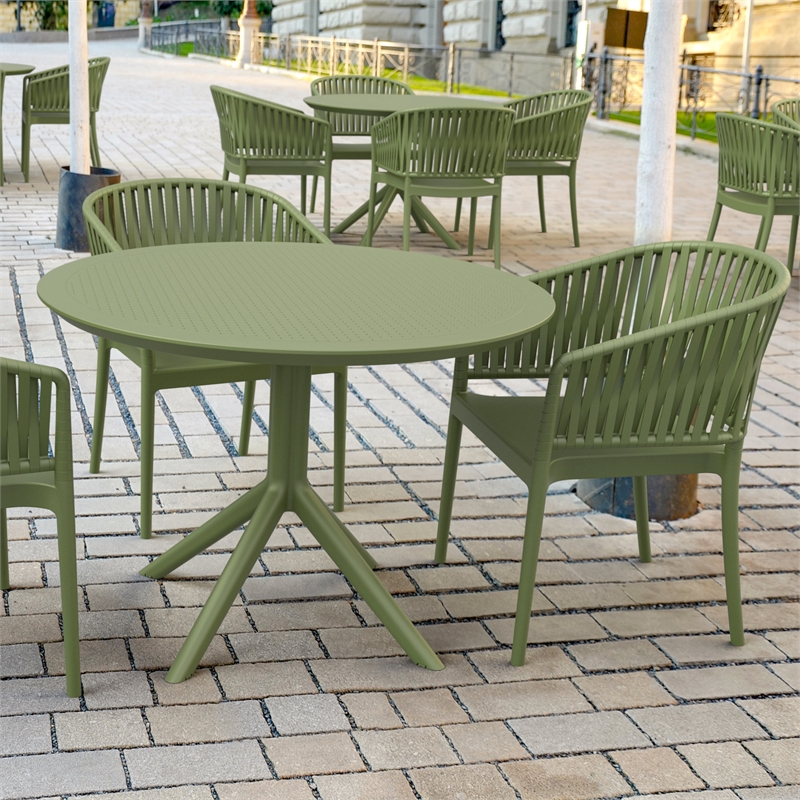 Compamia Portofino ArmChair in Olive Green